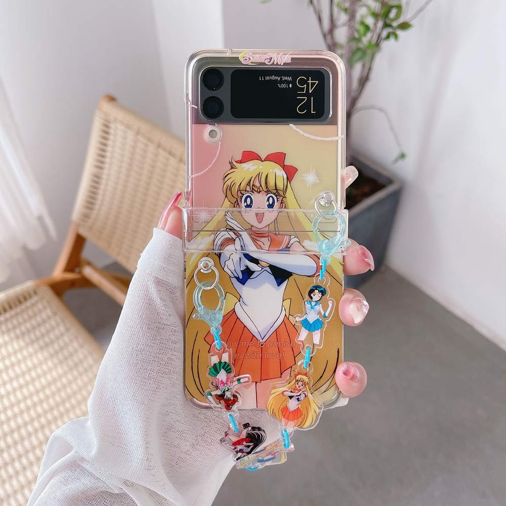 Cute Cartoon Japan Anime Sailo - Phone Cases Z Flip 6 のレビューと価格