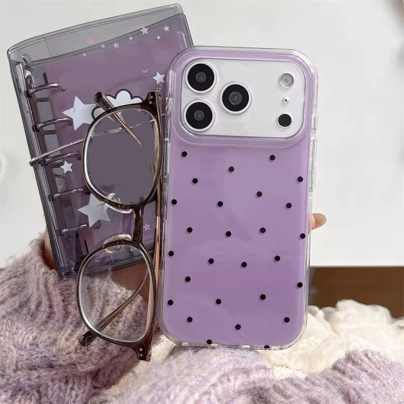 Minimalist Ins Style Purple Po - Phone Cases Purple のレビューと価格