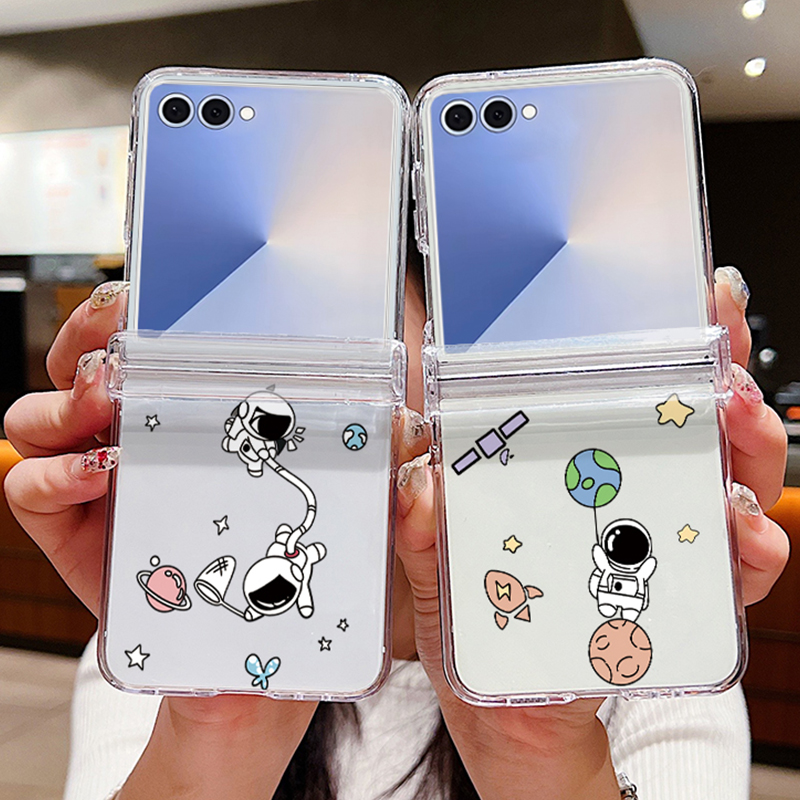 Astronauts Pattern Folding Pho - Phone Cases Z Flip 6 のレビューと価格