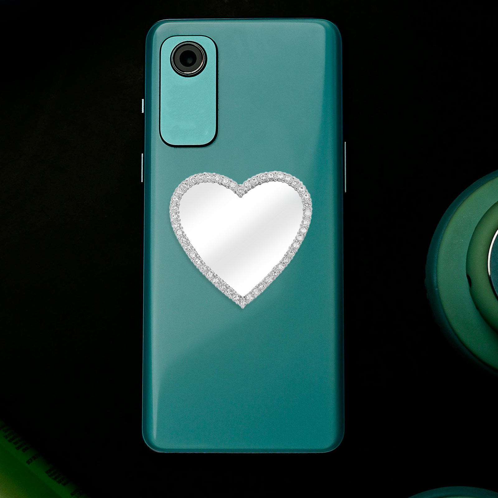 6Pcs Heart Shaped Rhinestone M - Phone Cases With Charms のレビューと価格