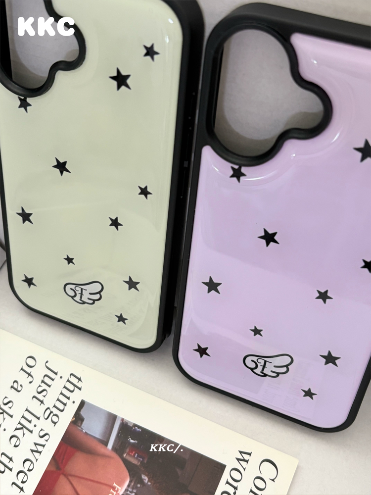 Summer Purple Yellow Stars INS - Phone Cases Purple のレビューと価格