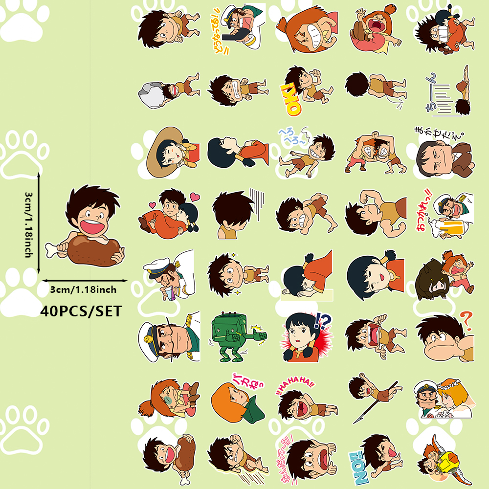 40 Pieces of Future Boy Conan  - Phone Cases For Boys のレビューと価格