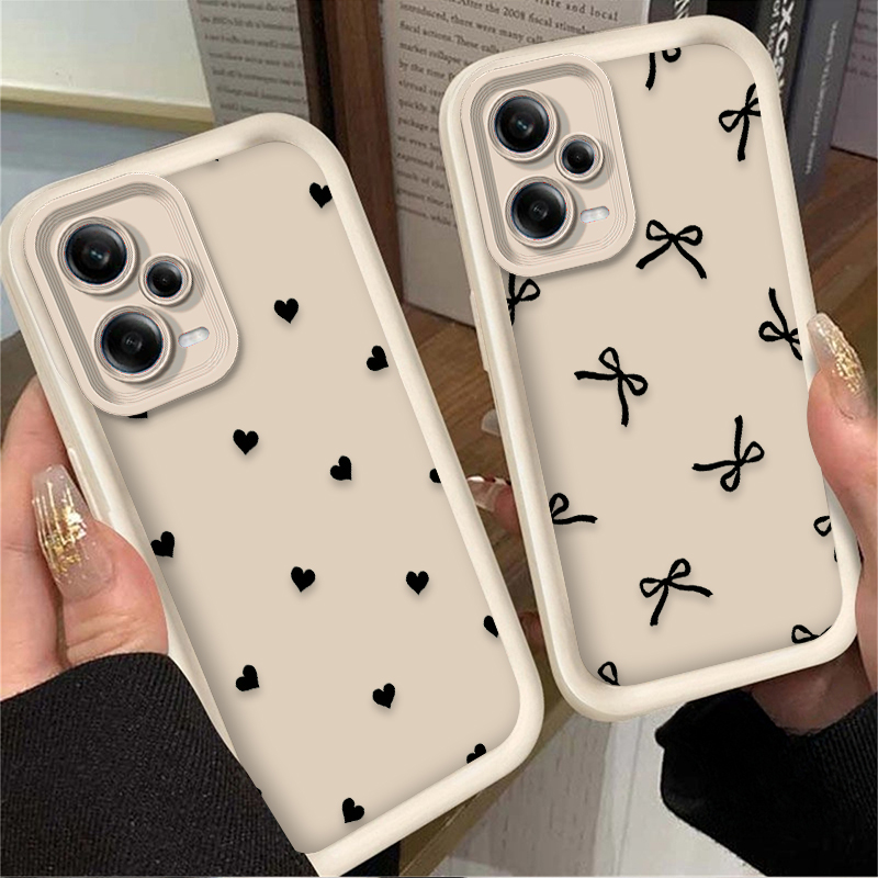 Black Love Heart Bowknot Phone - Phone Cases Xiaomi 14 のレビューと価格