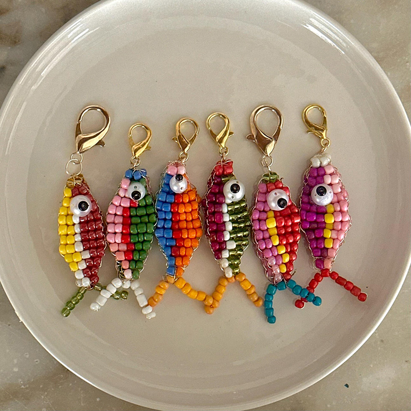 10pcs Colorful Bead Small Fish - Phone Cases With Charms のレビューと価格