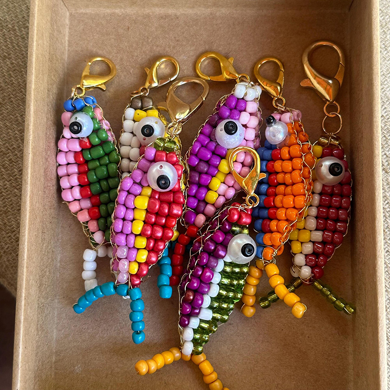 10pcs Colorful Bead Small Fish - Phone Cases With Charms のレビューと価格