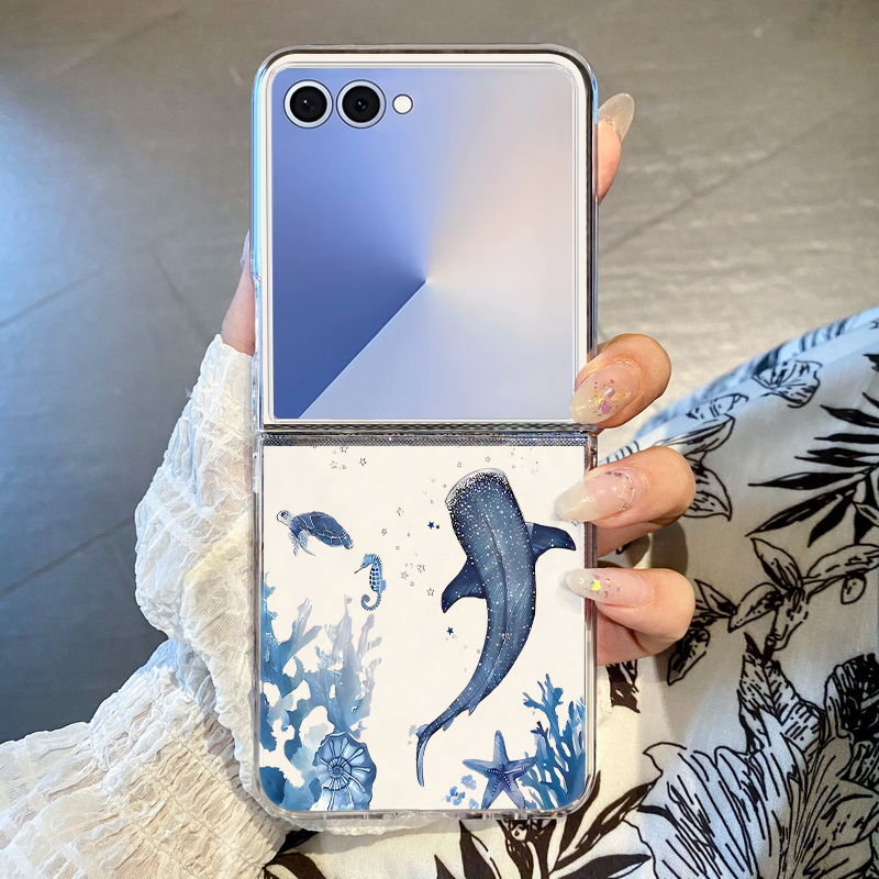 Whale Pattern Phone Case For S - Phone Cases Z Flip 6 のレビューと価格
