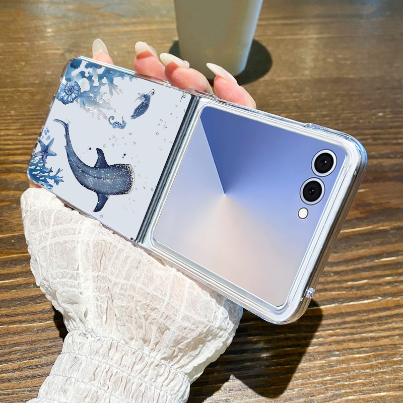 Whale Pattern Phone Case For S - Phone Cases Z Flip 6 のレビューと価格