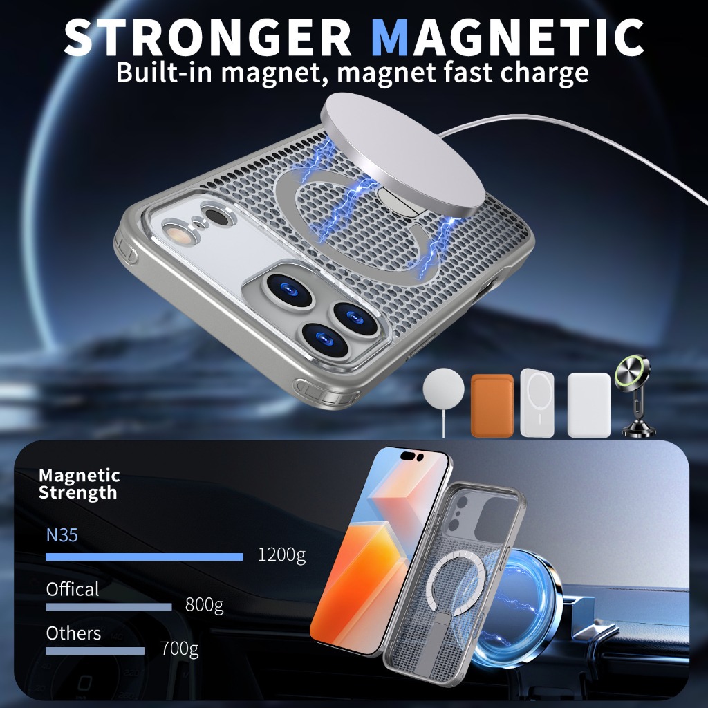 For Magsafe Magnetic Heat Diss - Heat Dissipation Case のレビューと価格