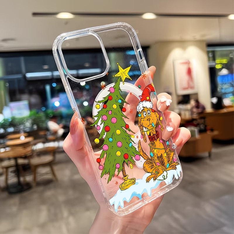 Puppy themed Christmas party C - Clear Magsafe Case のレビューと価格