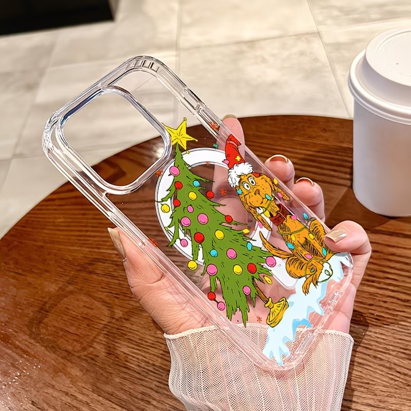 Puppy themed Christmas party C - Clear Magsafe Case のレビューと価格