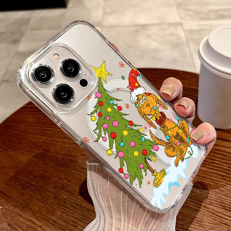 Puppy themed Christmas party C - Clear Magsafe Case のレビューと価格