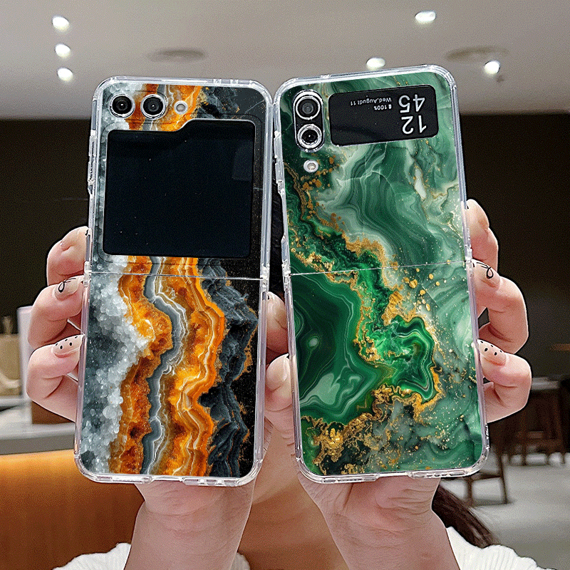 Artistic Colorful Marble Textu - Phone Cases Z Flip 6 のレビューと価格