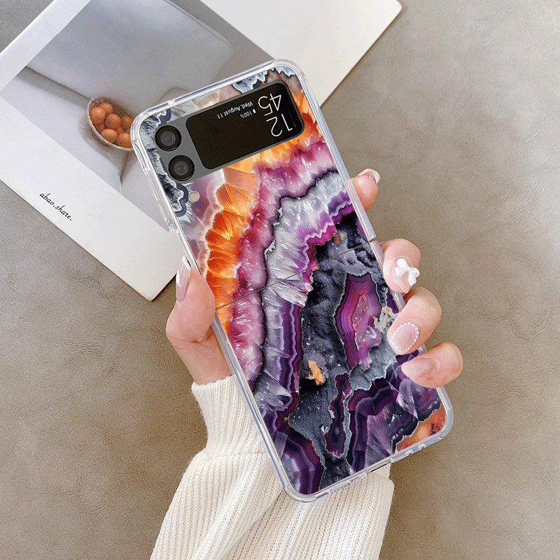 Artistic Colorful Marble Textu - Phone Cases Z Flip 6 のレビューと価格